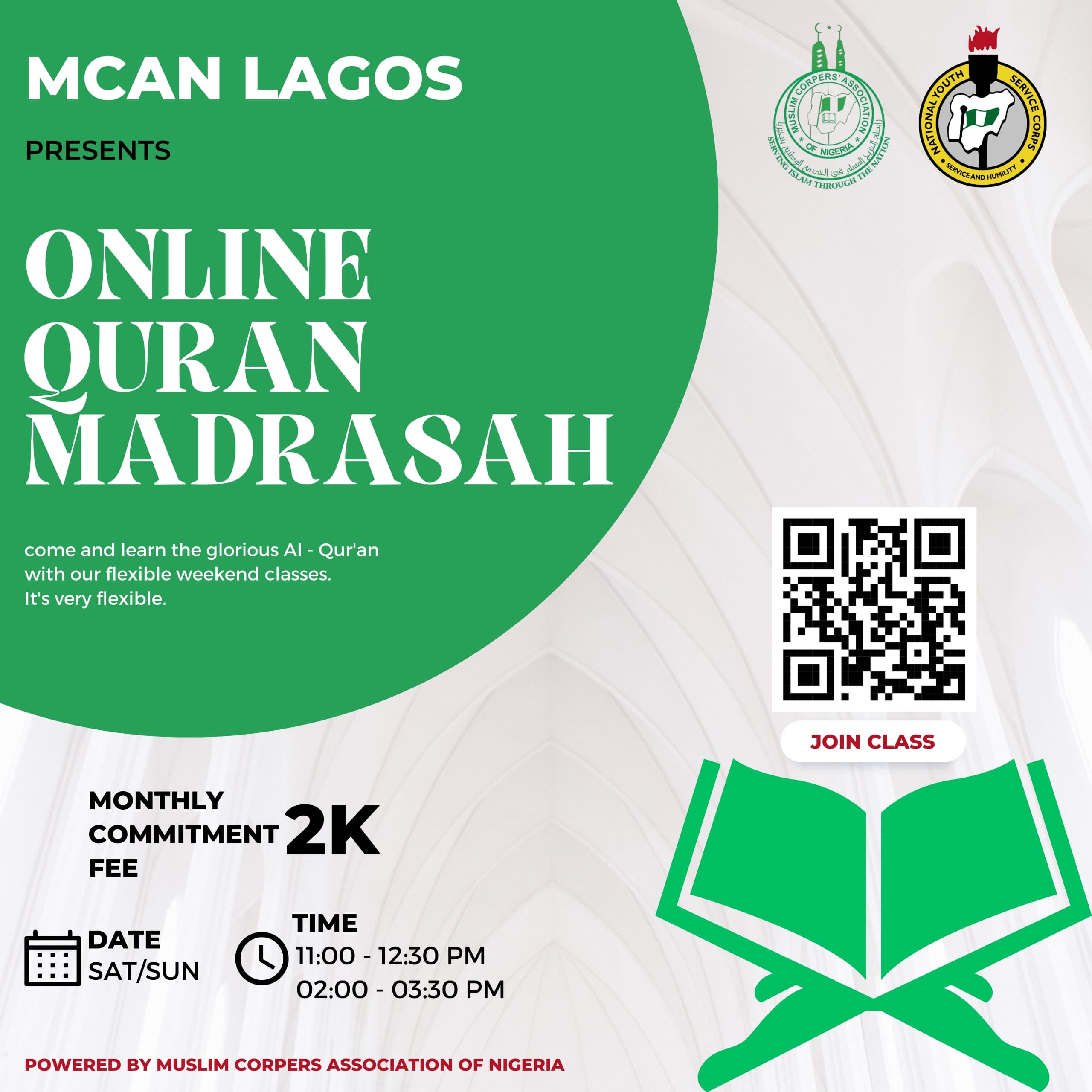 MCAN Lagos State Presents: Online Quran Madrasah